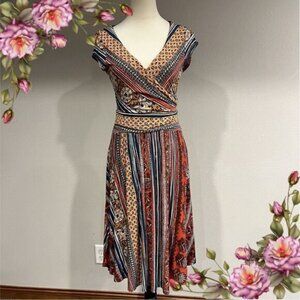 Maeve Anthropologie Galena Dress Midi S Fall Wine Cap